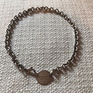 Tiffany & Co. Return to Tiffany Oval Tag Choker